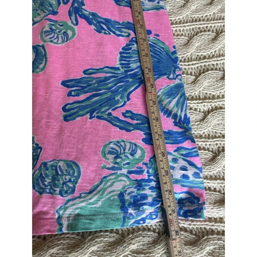 Lilly Pulitzer Essie Princess‎ Pink Seashell Beach Sleeveless Dress V-Neck XS - Picture 11 of 11